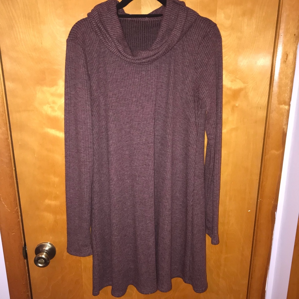 Dark Burgundy Long sleeve Dress